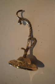 Godslamp haak, koper/messing 13 cm (3)