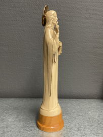 Heiligenbeeld Jezus Heilig Hart, 25 cm, jaren 50. (8)