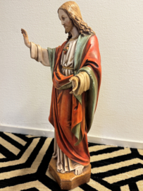 Heiligenbeeld Heilig Hart van Jezus – Gebroeders van Paridon, Gips, 66 cm