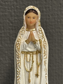 Heiligenbeeld  Maria Onze Lieve Vrouw van Fatima met kinderen, 13 cm, resin (1)