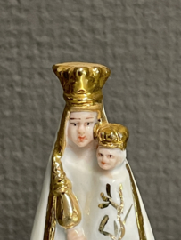 Heiligenbeeld Maria O.L.V van Scherpenheuvel (vuistbeeldje), 8 cm, porselein,  (7)