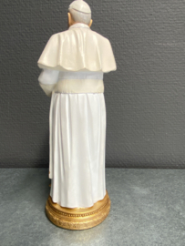 Beeld Paus Franciscus, 20 cm hoog, resin,(3)