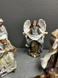 Kerstgroep 11 delig, max hoogte 15.5 CM, resin