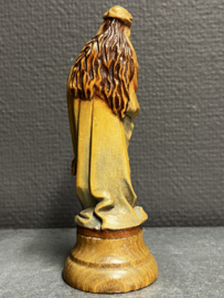 Maria met kind, houtsnijwerk, 15 cm, Lindehout (3)