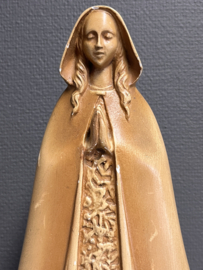 Heiligenbeeld Maria, gips op houten voet (H. Stevens), 31 cm, ca. 1910 (10)