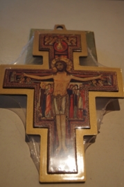 San Damiano kruis 20 cm, hout (8)