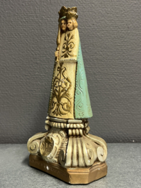 Heiligenbeeld Maria O.L.V van Scherpenheuvel, gips 22 cm (3)