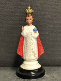 Heiligenbeeld kindje Jezus van Praag, 17 cm, jaren 50 souvenir, (1)