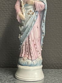 Heiligenbeeld Jozef, 20 cm, biscuit porselein, 1900. (1)