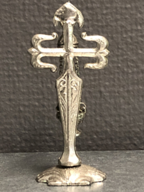 Santiago de Compostella kruis met wierookbrander, 8 cm, Metaal (5)