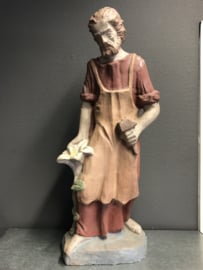 Beeld Heilige Jozef de Arbeider, steen, 62 cm (G)