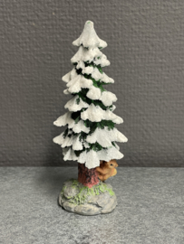 Kerstboon met eekhoorn, resin, 13 cm (9)