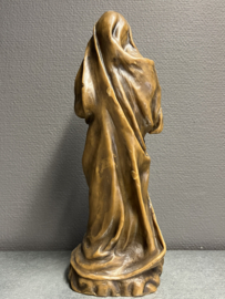 Heiligenbeeld Maria met kind, was, 38 cm (2)