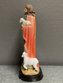 Heiligenbeeld Jezus, Goede Herder, resin, 20 cm (10)