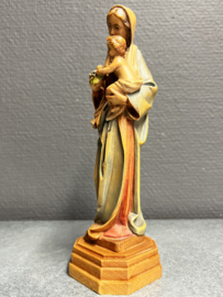 Maria met kind, houtsnijwerk, 17 cm, Lindehout (3)
