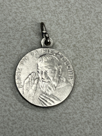 Devotiemedaille Pater Pio van Pietrelcina, 2 cm