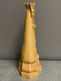Heiligenbeeld Maria OLV van Scherpenheuvel 25 cm, kunststof, lijkt op hout. (7)