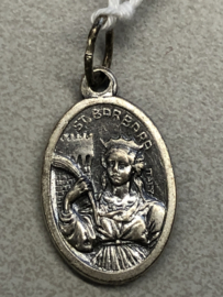 Devotiemedaille Barbara, 2 cm