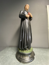 Heiligenbeeld Johannes (Jan) Berchmans 50 cm. Gips (5)