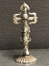 Santiago de Compostella kruis met wierookbrander, 8 cm, Metaal (5)