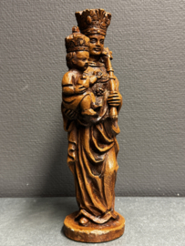 Heiligenbeeld van Maria Onze Lieve Vrouw met Kind Jezus – handbeschilderd verzwaard gips