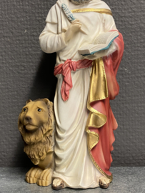 Beeld Heilige Marcus Evangelist, 20 cm, resin, (2)