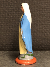 Heiligenbeeld Maria O.L.V Miraculeus (vuistbeeldje), gips, 9 cm (3)