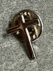 Kruis pin nikkel, 1.5 CM