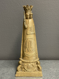 Heiligenbeeld Maria O.L.V van Scherpenheuvel, antiek, gips, 25 cm (7)