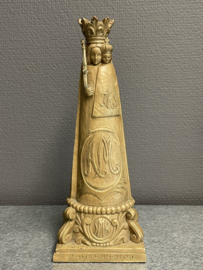 Heiligenbeeld Maria O.L.V van Scherpenheuvel, antiek, gips, 25 cm (7)