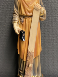 Heiligenbeeld Jozef de arbeider, werkman, resin, 23 cm (4)