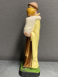 Heiligenbeeld Albertus van Trapani, 20 cm gips (3)