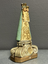 Heiligenbeeld Maria O.L.V van Scherpenheuvel, gips 22 cm (3)