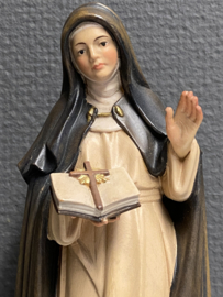 Heiligenbeeld Monica, 22 cm, Esdoornhout, handwerk (2)