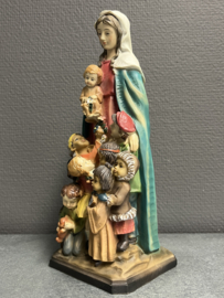 Heiligenbeeld Maria met kinderen