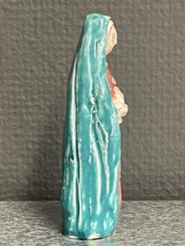 Heiligenbeeld Maria met kind (vuistbeeldje), gips, 10 cm (3)