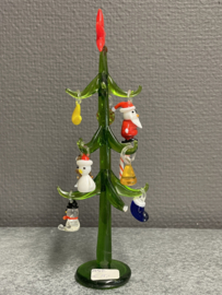 Kerstboom Glas,  19 cm,(beschadigd)