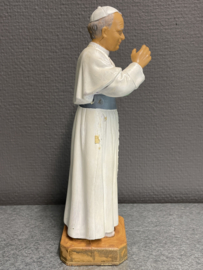 Heiligenbeeld Johannes Paulus II, rubber beeld uit de jaren 50, 23 cm (7)
