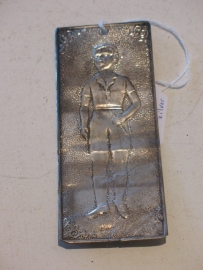 Ex voto jongen, zilver, 11 x 4.5 cm boy