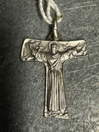 Kruishanger Tau-kruis, zilver (925) , 2 CM