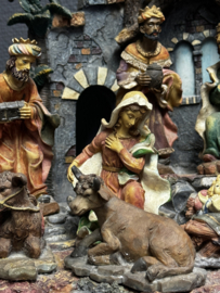 Kerststal met 10 vaste figuren