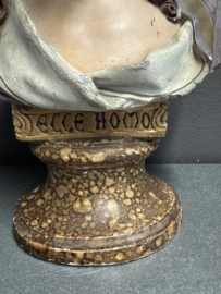 Ecce Homo – polychroom borstbeeld van Christus, ca. begin 20e eeuw