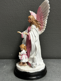 Bescherm engel met kinderen (Roze)