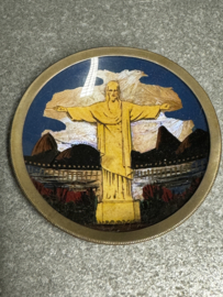 Decoratief Schoteltje met Christus de Verlosser, 9 CM