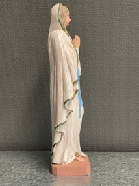 Heiligenbeeld Maria OLV van Lourdes, 25 cm, gips (5)