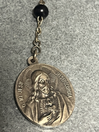 Rozenkrans, OLV van de Scapulier, houten kralen. 52 cm