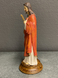 Heiligenbeeld Jezus Heilig Hart ,14 cm, resin, (5)