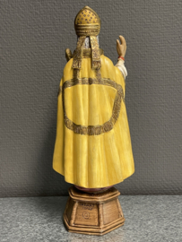 Heiligenbeeld Ubaldo van Gubbio, resin, 28 cm (1)