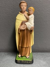 Beeld Heilige Albertus van Trapani, 20 cm gips (3)