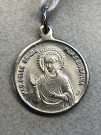 Devotiemedaille Susanne van Rome, 2 cm (zilver kleurig)